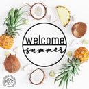 Welcome Seasons Circle -  Outdoor Home Decor Wreaths Front Door