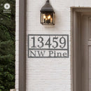 Home Address Plaque - 3 Sizes - Personalized Metal Street Name and House Numbers Sign