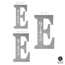 Letter Address Plaque - 3 Sizes - Metal Personalized Address Numbers for House