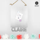 Magnet Board With Name - 2 sizes - Personalized Magnetic Board for Wall Decor