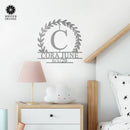 Magnolia Personalized Monogram - Custom Name Monogram Home Decor, Established Sign