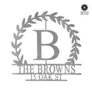 Magnolia Personalized Monogram - Custom Name Monogram Home Decor, Established Sign