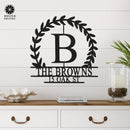 Magnolia Personalized Monogram - Custom Name Monogram Home Decor, Established Sign