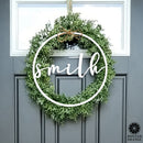 Minimalist Custom Circle 2 Styles - Script Personalized Metal for Home Decor