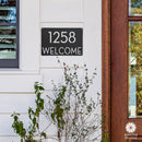 Modern Address Plaque - 4 Sizes - Personalized Address Plaque with Street Name and House Numbers