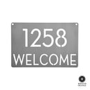 Modern Address Plaque - 4 Sizes - Personalized Address Plaque with Street Name and House Numbers