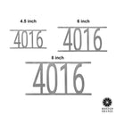 Simple Address Plaque - 3 Sizes - Address Numbers for Outside