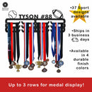 Multi-Sport Medal Hanger Display - Medal Holder Rack for Awards or Ribbons