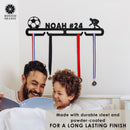 Multi-Sport Medal Hanger Display - Medal Holder Rack for Awards or Ribbons