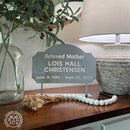 Tabletop Memorial Plaque - Home Decoration Memorial Plaque for Loved Ones