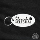 Think Celestial LDS Plaque - Ornament, Tabletop Sign, Wall Decor -  General Conference Christmas Ornament