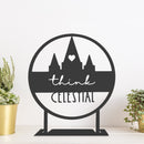 Think Celestial LDS Plaque - Ornament, Tabletop Sign, Wall Decor -  General Conference Christmas Ornament