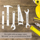 Tools with Name - 3 pack - Custom Father's Day Gifts Wall Decor