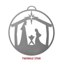 Nativity Ornaments - 5 pack - Metal Christmas Tree Ornaments