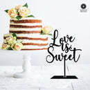Love is Sweet Reception Decor - Rustic Wedding Decorations Love Sign