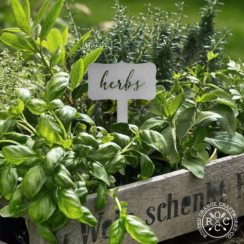 Window Garden Markers - Your Favorite 5 - Herb Garden Plant Identification Stakes