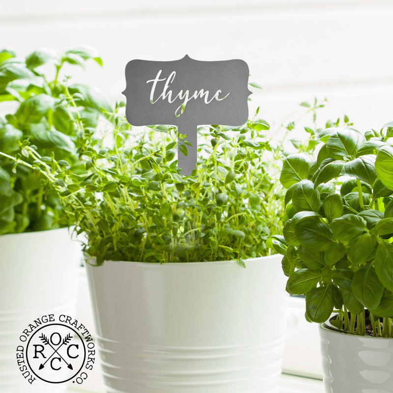 Window Garden Markers - Your Favorite 5 - Herb Garden Plant Identification Stakes