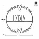 Flower Shop Collection - Personalized Family Custom Name Wall Sign for Wreath