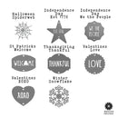 Wreath Badge Multi Pack - Choose 6 Customizable Wreath Accessories for Front Door