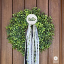Wreath Badge Multi Pack - Choose 6 Customizable Wreath Accessories for Front Door