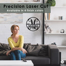 Established Circle Name and Date Monogram - Custom Wreath Hanger Wall Decor