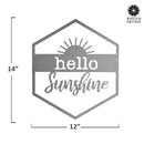 Hexagon Door Greetings - Welcome to Our Home Modern Rustic Word Art