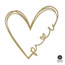 Love is All Around Personalized Initial Signs - 3 Sizes - Valentines day gifts for her bedroom decor