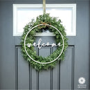 Welcome Circle Greeting - Welcome Home Outdoor Sign for Front Door