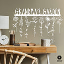 XL Our Family Garden - Personalized Birth Month Flowers Family Name Sign Mother's Day Gift