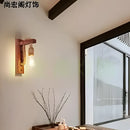Rustic bamboo wicker wall lamp – bedroom rattan sconce