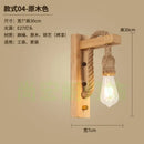 Rustic bamboo wicker wall lamp – bedroom rattan sconce