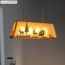 Etched Linear Island Lamp