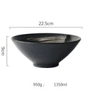 Rustic black ceramic sushi plate and bowl set dining room gold accent