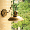 Rustic black gooseneck light fixture outdoor garage wall sconce