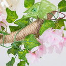 DecorBites™ Black Metal 4-Light Linear Island Lamp with Hanging Artificial Plant - Lodge Style