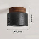 Rustic black travertine ceiling light for entrance hallway