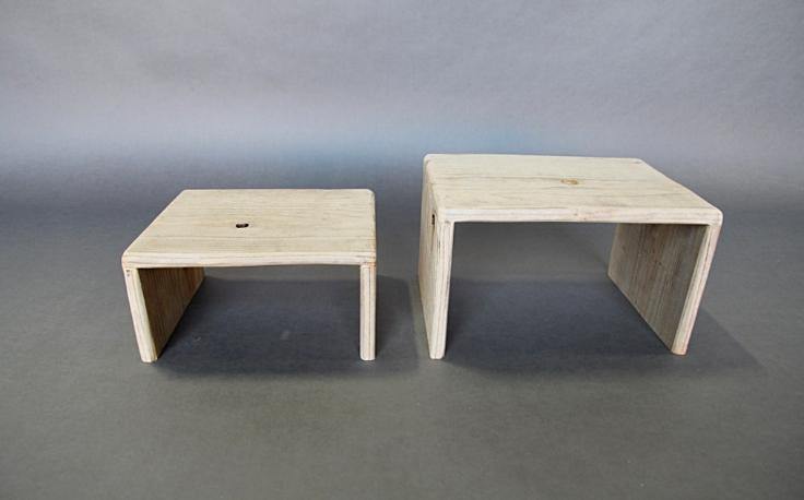 Rustic Bleached Redwood Table Furniture Set