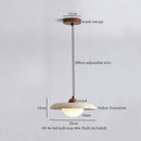 Rustic brass and ceramic glass ball led pendant light dining room