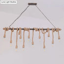 DecorBites™ Farmhouse Exposed Bulb Pendant Light with Wood Hemp Rope - Ideal for Restaurants