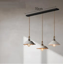 Rustic off white ceramic pendant light kitchen twisted rope trio
