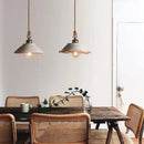 Rustic off white ceramic pendant light kitchen twisted rope trio