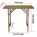 Rustic Outdoor Work Table
