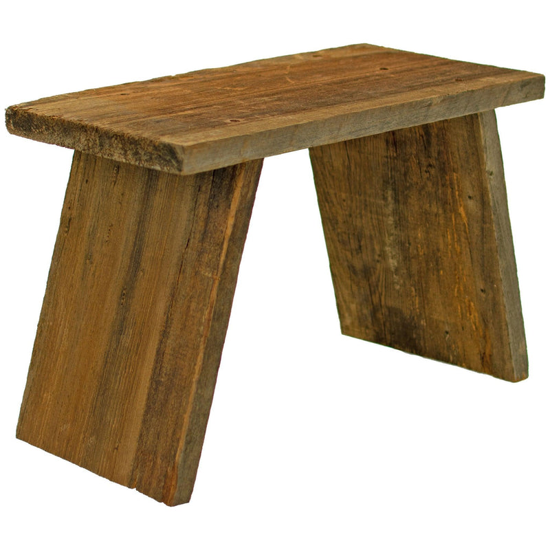 Rustic Redwood Build-Up End Table