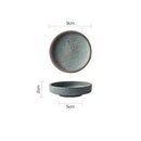 Rustic speckled ceramic sauce dishes dining room snack plates