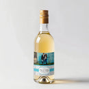 Rustic White Wood Mini Wine Label