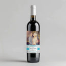 Rustic White Wood Wine Label