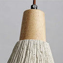 Rustic wood and gray wall light fixture bedroom sconce with pull chain