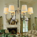 Rustic wood and iron decorbites bird lamp dining room chandelier