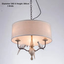 Rustic wood and iron decorbites bird lamp dining room chandelier