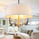 Rustic wood and iron decorbites bird lamp dining room chandelier